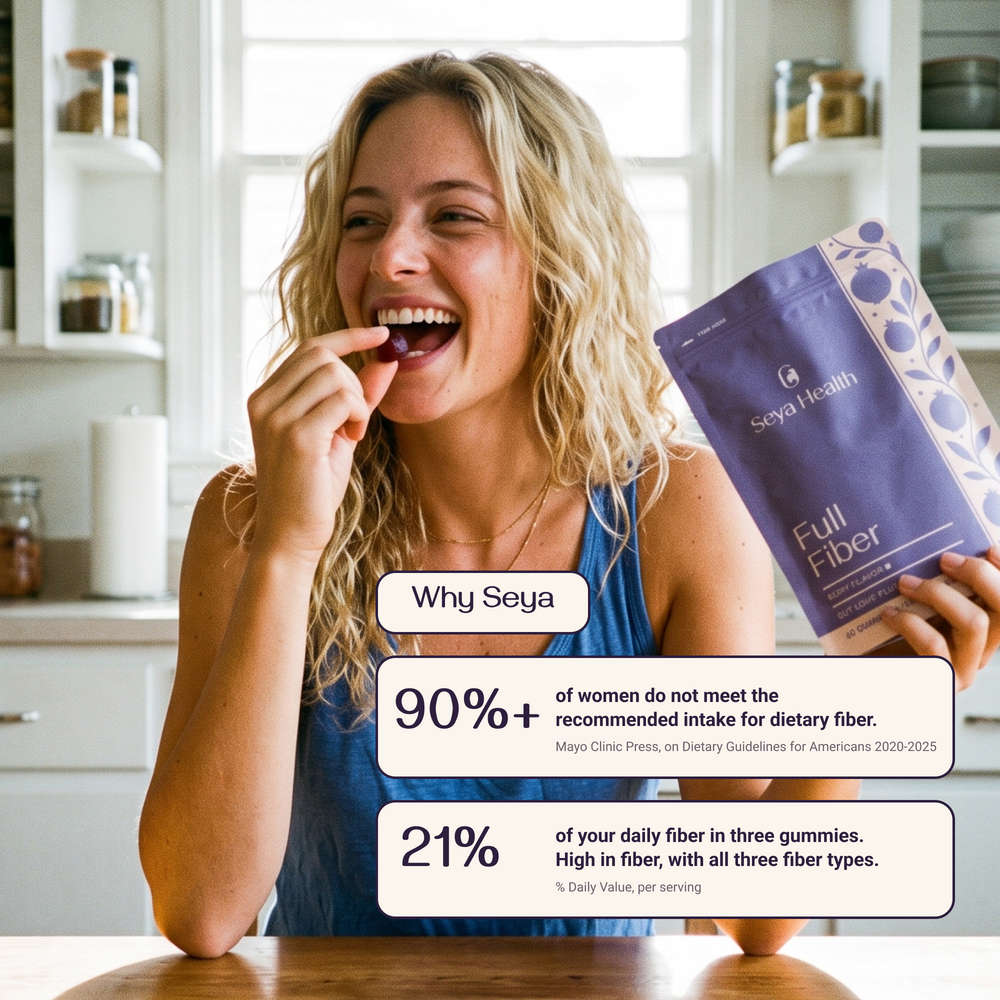 Seya Full Fiber — berry flavour, 60 gummies, 20 servings