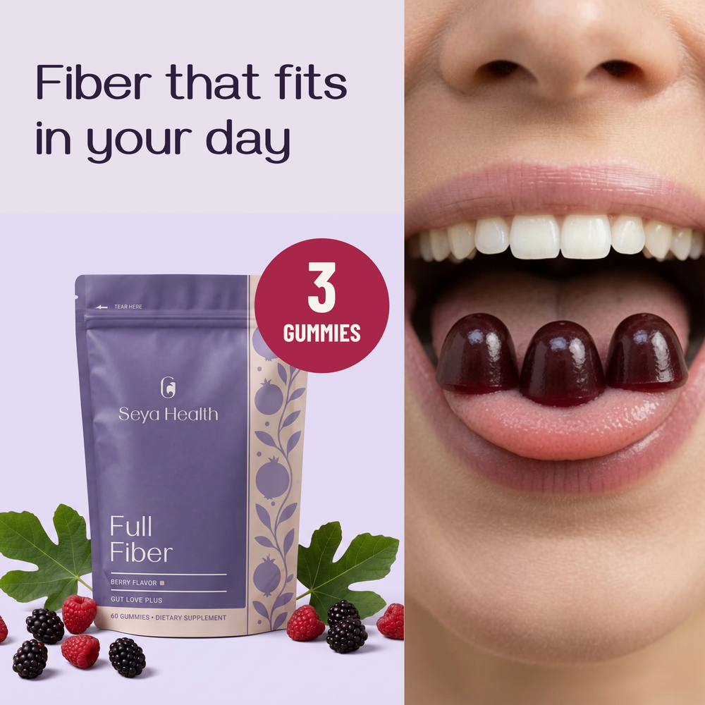 Seya Full Fiber — berry flavour, 60 gummies, 20 servings
